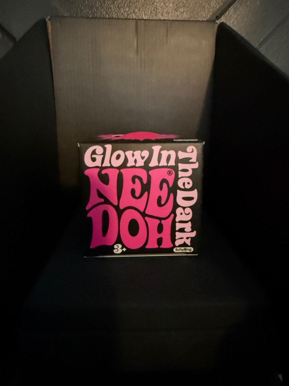 Glow In The Dark NeeDoh Retro Squishy Toy - Pink
